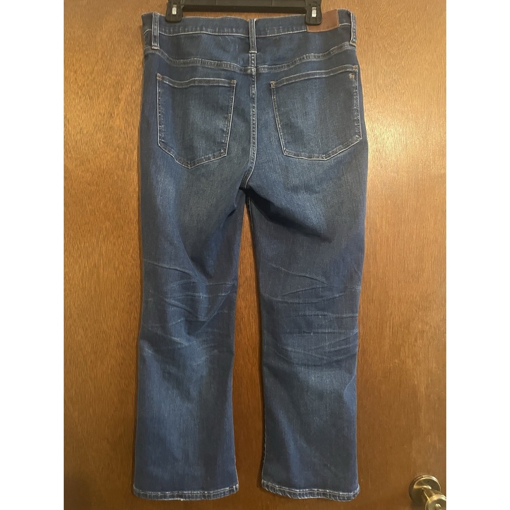 Madewell Cali Demi-Boot Jeans Womens 30 Blue Denim Stretch High Rise Medium Wash - Picture 7 of 10